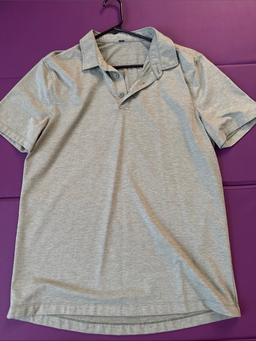 lululemon athletica Men's Heather Light Heather Green Polo